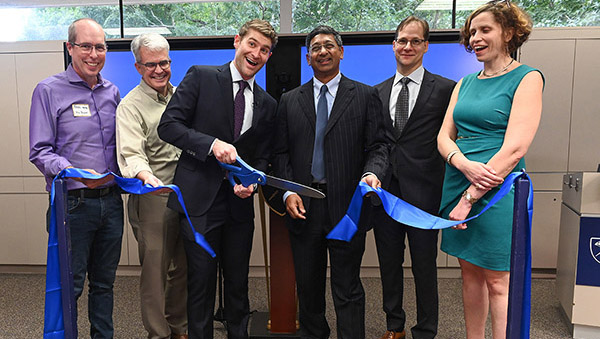 Center for AI Learning ribbon-cutting group